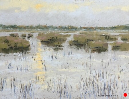 "Brume matinale"  pastel sec 44x34 cm VENDU