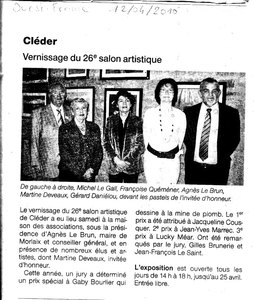 Vernissage de Cl&eacute;der