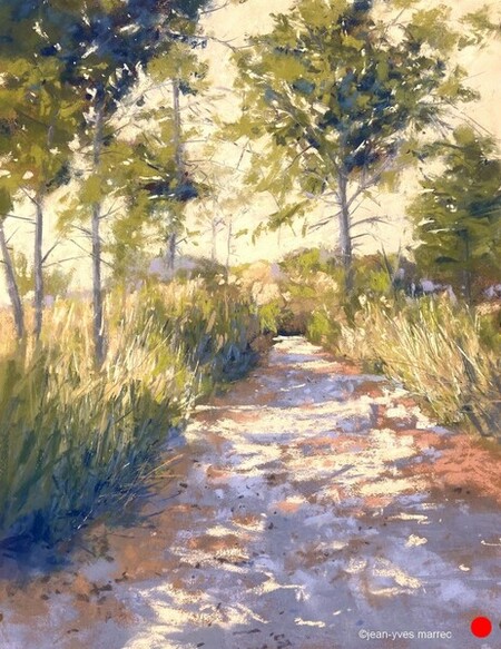 "Senteurs d'&eacute;t&eacute;" pastel sec 33x43 cm  VENDU