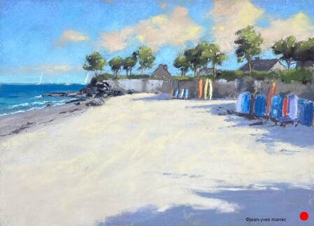 "Ambiance &eacute;t&eacute;" pastel sec 36x26 cm   VENDU