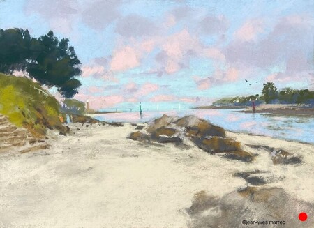 "Un matin serein" pastel sec 36x26 cm  VENDU