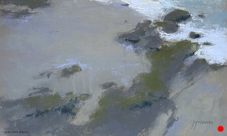 "Et méditer !" pastel sec 36x21 cm   VENDU