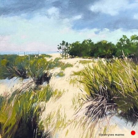 "Septembre au Cap Ferret" 35x35 cm   VENDU