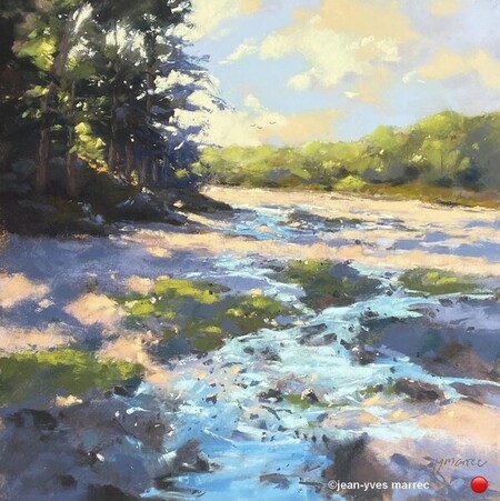 " Doëlan sous le soleil" pastel sec 35x35 cm.  VENDU