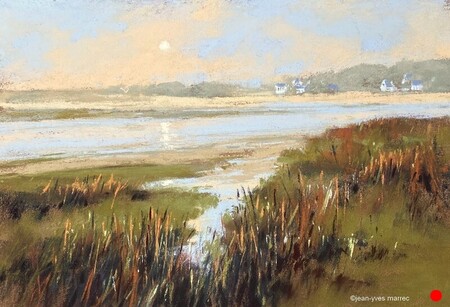 "Ambiance sereine" pastel sec 31x21 cm  VENDU